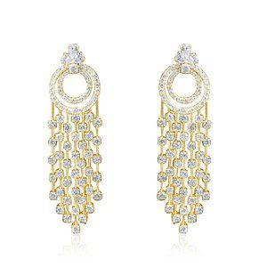 Circle Of Life 18K Gold Chandelier Earrings